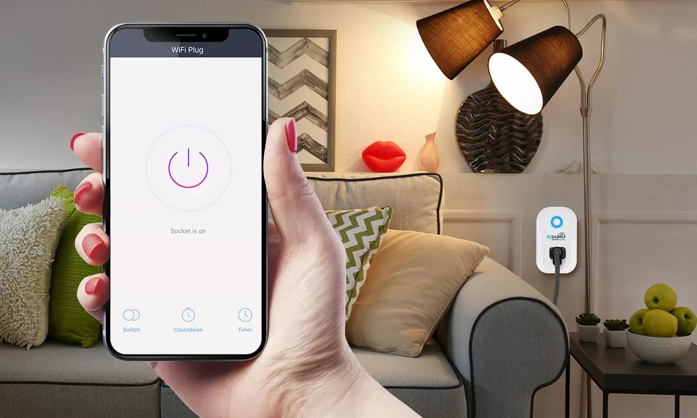 Aduro HomeDome Smart Outlet WiFi Plug (1- or 2-Pack) - Primary Image