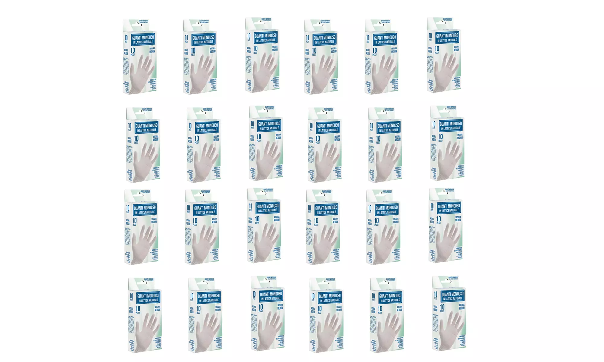 Fino a 1000 guanti in lattice