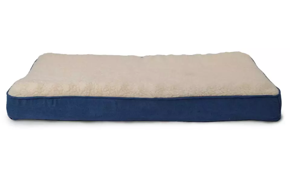 Sherpa and Suede Orthopedic Pet Beds. Multiple Sizes and Shapes Available from $17.99–$34.99. Free Returns. - Second Medium