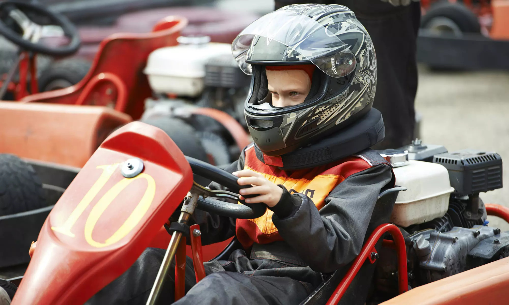 Karting 2000: Fifty (£15) or Eighty (£23) Laps with Lap Timing Option for Competitive Racing - Primary Image