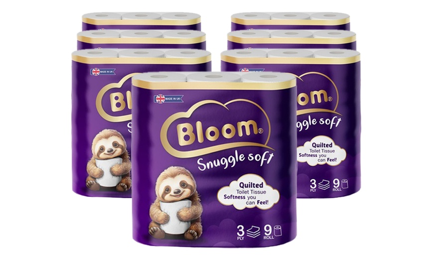 Image 4: Up To 126 Rolls of Bloom Snuggle Soft Quilted Toilet Rolls
