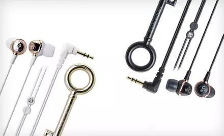 $12 for a Pair of Audio Technica In-Ear Headphones with Rhinestones ($34.95 List Price). Three Options Available. - Primary Image