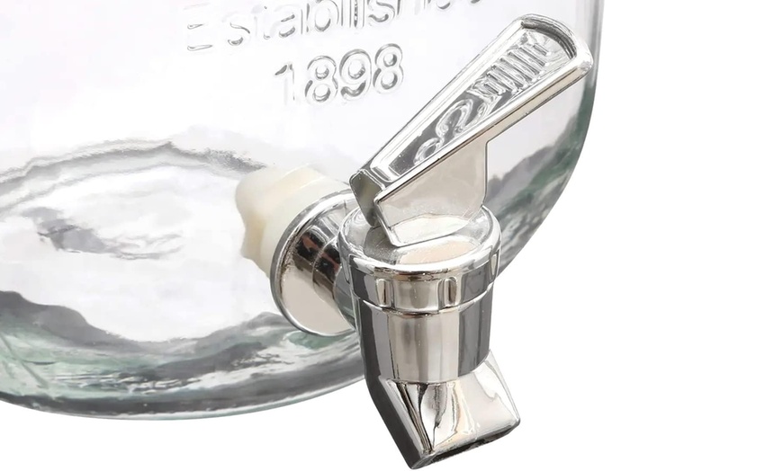 Image 6: 1 o 2 dispenser in vetro con rubinetto