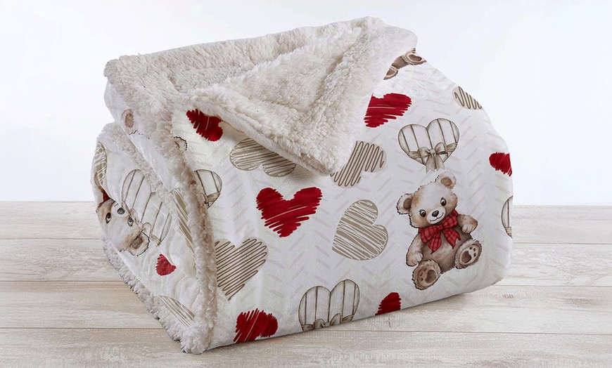 Image 10: Manta Sherpa suave y cálida