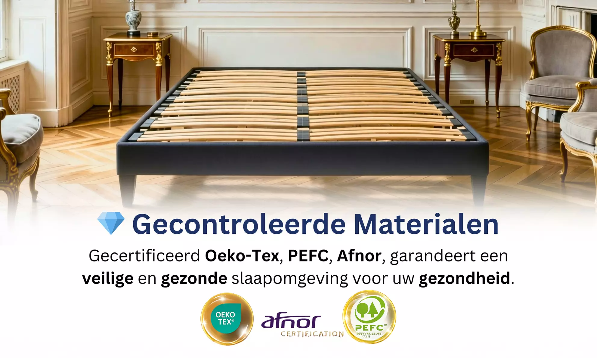 Bedbodem, naar keuze inclusief matras