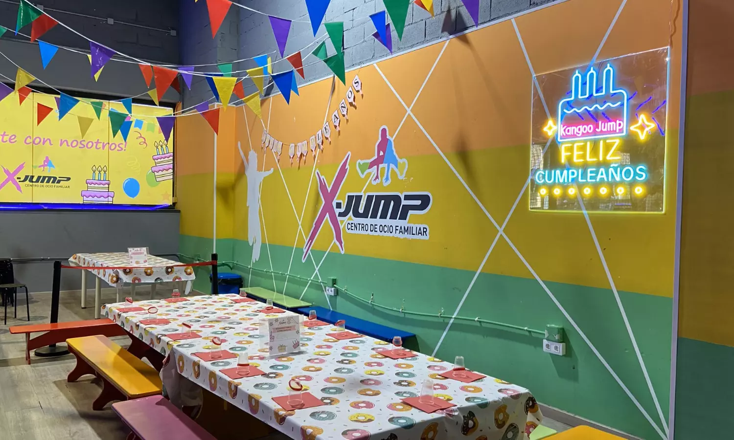 1 o 2 horas de saltos en camas elásticas