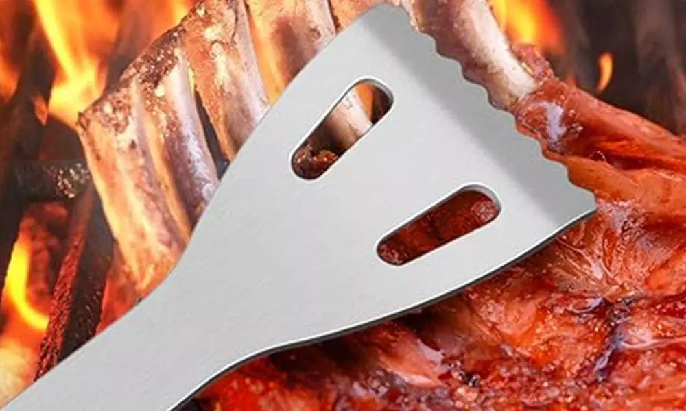 1 ou 2 pinces de cuisine en inox pour barbecue et plancha