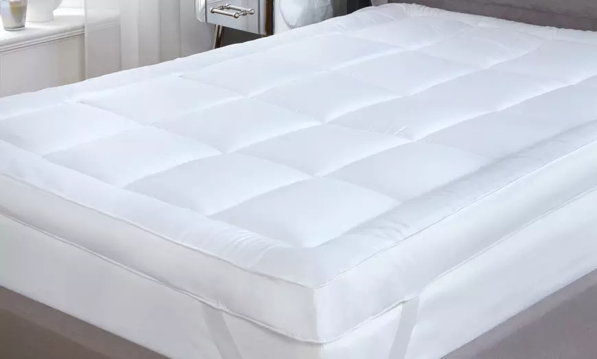 Image 1: Luxury Extra Deep Mattress Topper
