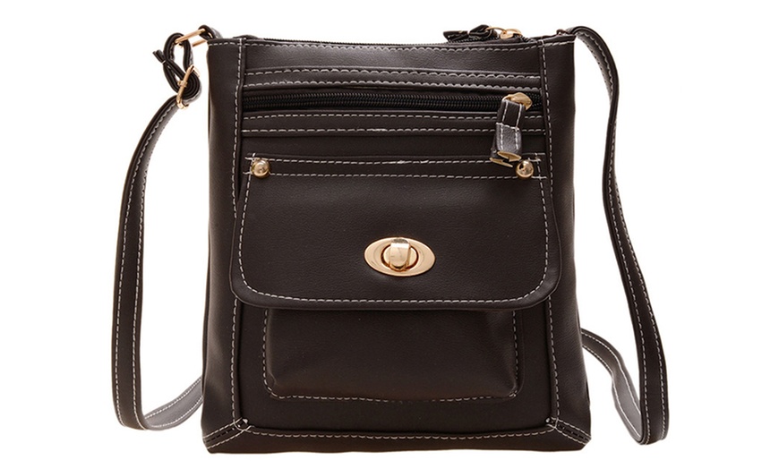 Image 15: Women's Vintage Style Crossbody Shoulder Bag