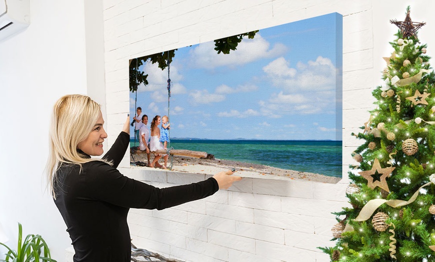 Image 1: Capture Memories with 50x75cm, 60x90cm, 100x150cm & More Sizes Canvas
