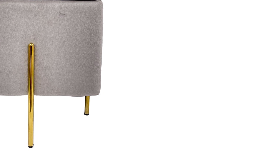 Image 7: Lapo puf contenedor de terciopelo 