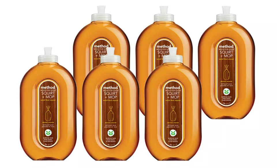Method Almond-Scented Squirt and Mop Wood Cleaner; 6-Pack of 25 fl. oz. Bottles + 5% Back in Groupon Bucks. - Primary Image