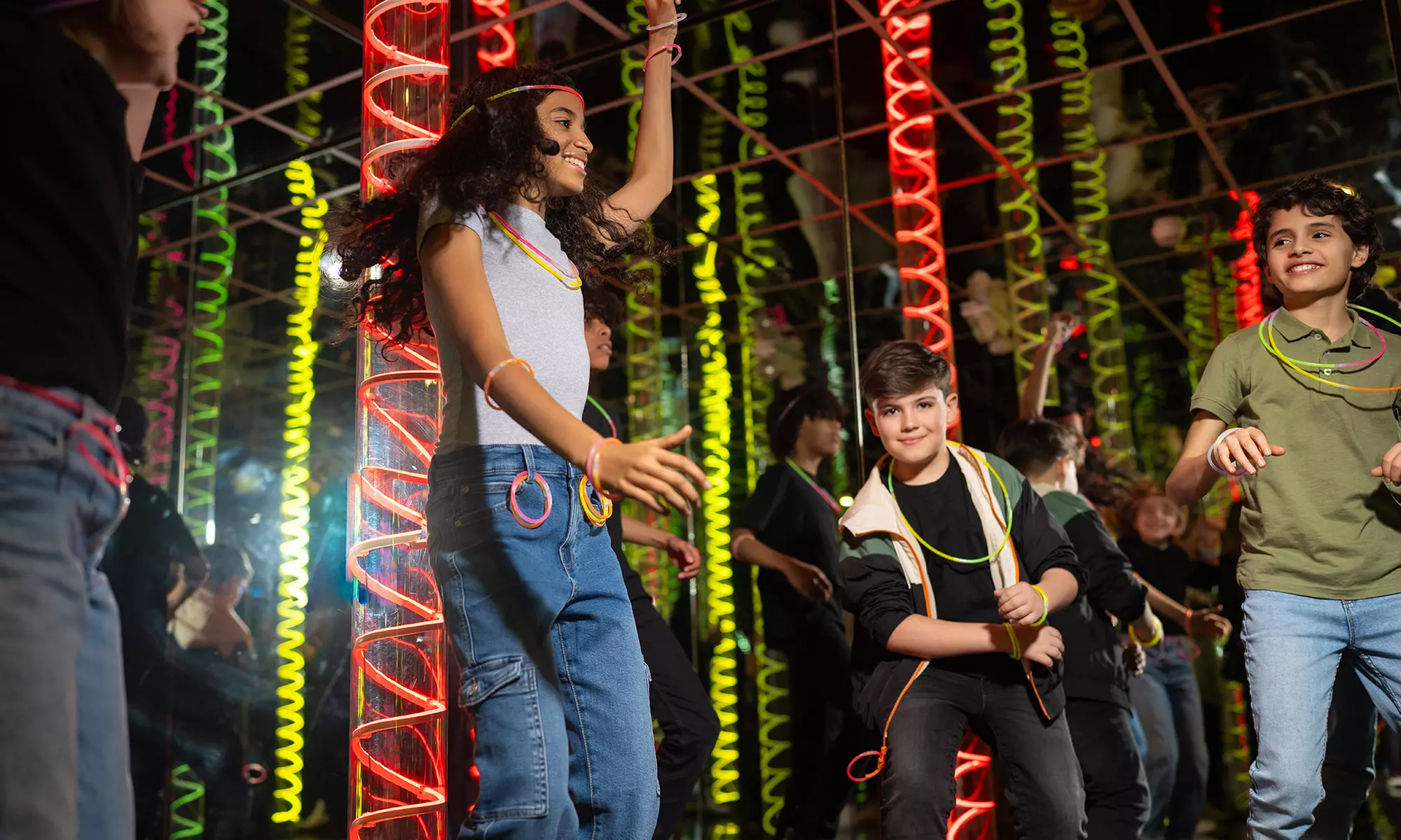 Mirror Maze at American Dream: Get Lost in the Neon Lights! - Second Medium