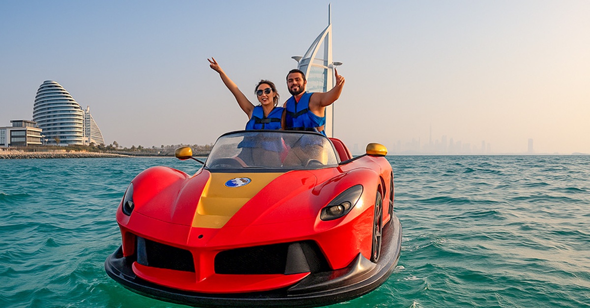 Thrilling Jet Car & Flyboard Adventures With Burj Al Arab Views Thrilling Jet Car & Flyboard Adventures With Burj Al Arab Views