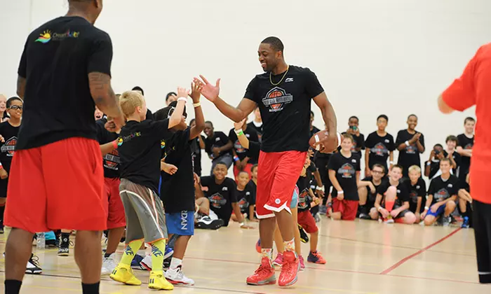 Kids' Two-Day All-Day Basketball or Cheerleading Camp Featuring Dwyane Wade (Up to 48% Off) - Primary Image