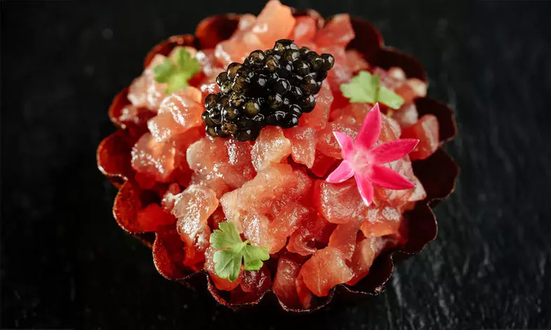 Menú degustación a elegir diseñado por el chef Eneko Atxa con 5 estrellas Michelin en Basque Sevilla, al 28% - Primary Image