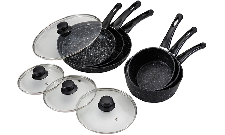 Image 5: Marble Stone Cookware Set