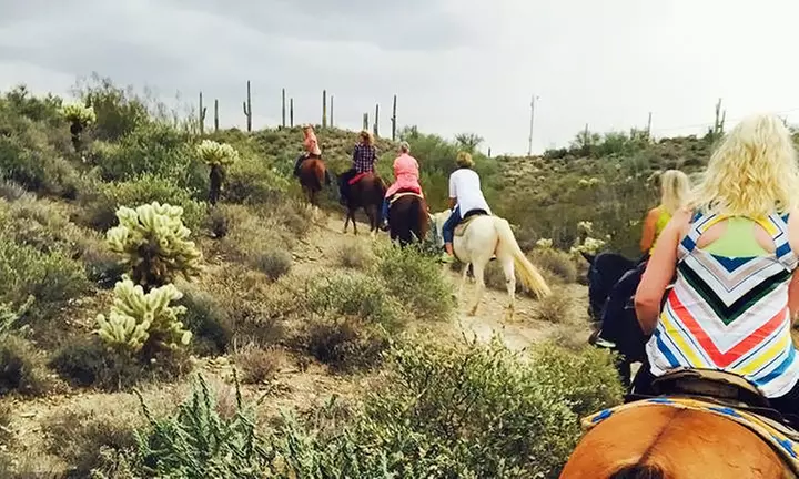 One-Hour Pre-Sunset Horseback Ride for One, Two, or Four at Spur Cross Stables (Up to 50% Off) - Primary Image