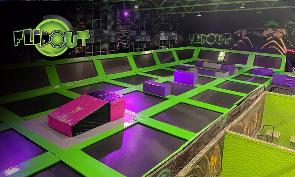 Entry: 1 ($12) or 2 Hrs for 1 Person ($20), or Family Pass ($40) @ Flip Out - Derrimut, $3.50 Socks Not Included - Primary Image