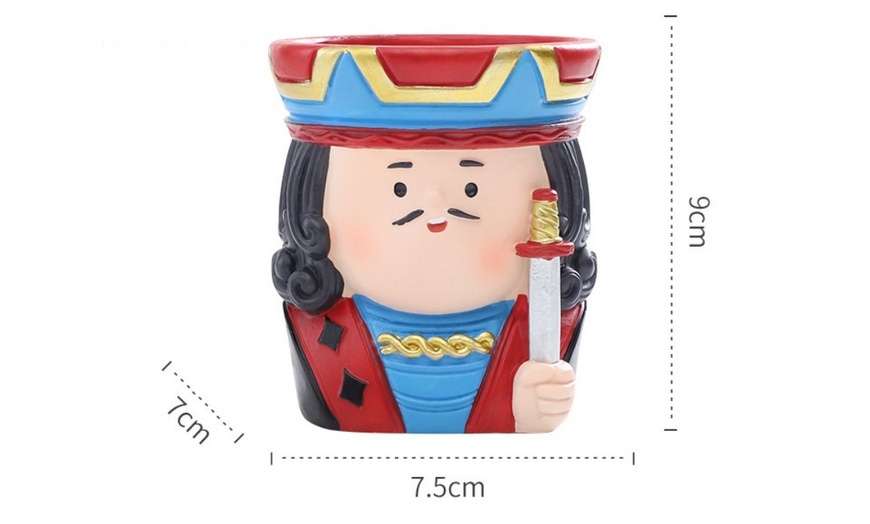Image 8: One or Three Poker Character Flower Pots