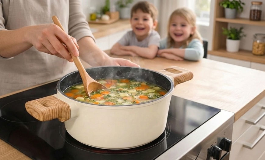 Image 32: Cocotte avec couvercle, batterie de cuisine de 6 ou 13 pièces
