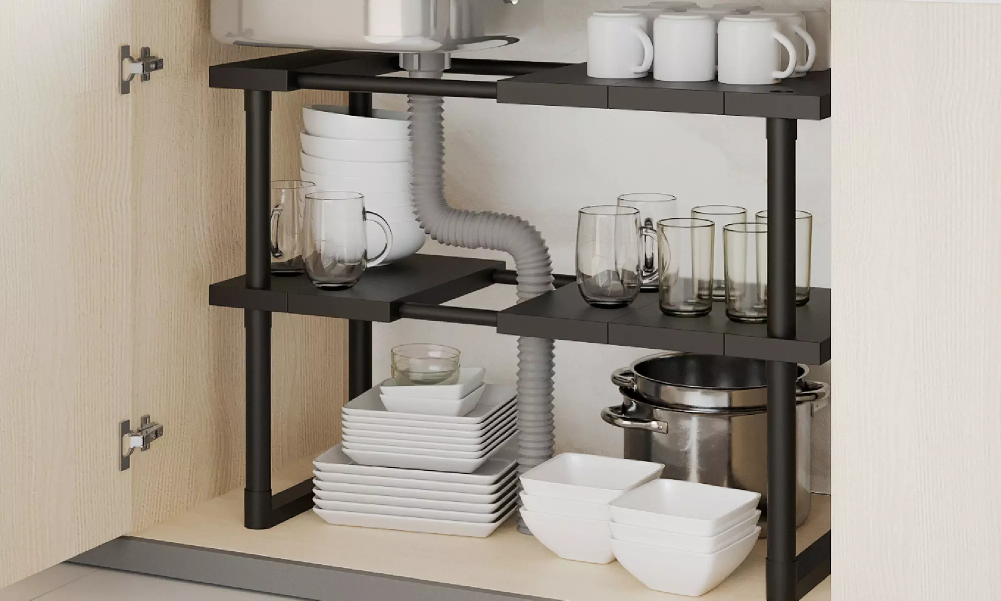 Organizador para debajo del fregadero