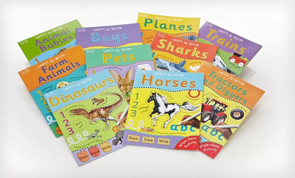 10-Book Learn to Write Wipe-Off Set with Pen - Primary Image