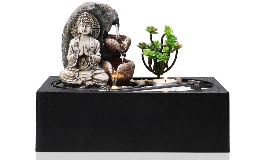 Image 2: Zen Buddha Tabletop Fountain