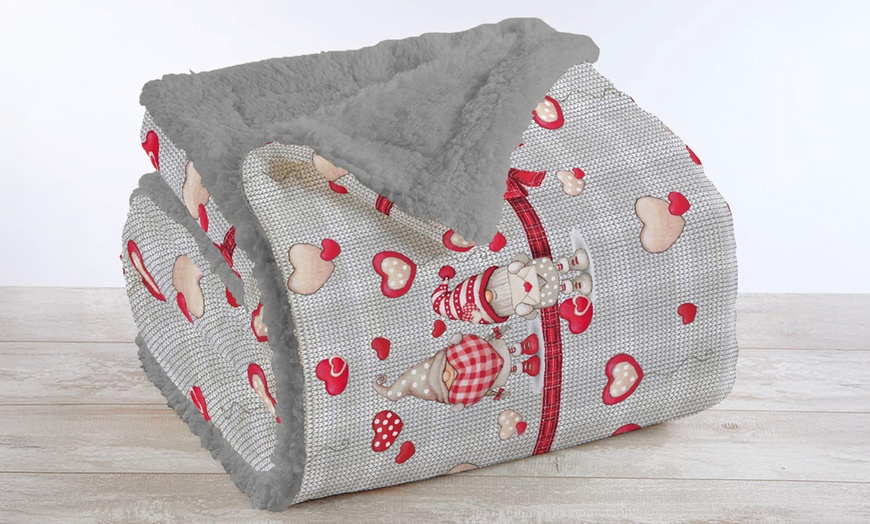 Image 13: Morbida e calda coperta in sherpa