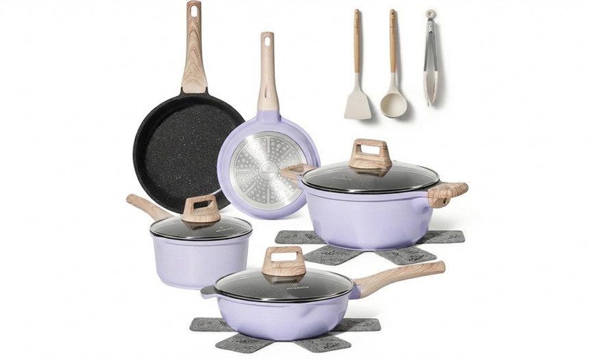 Image 10: Cocotte avec couvercle, batterie de cuisine de 6 ou 13 pièces