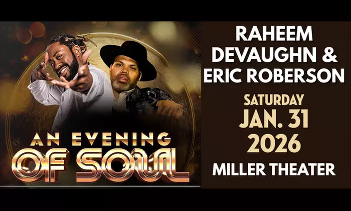 An Evening of Soul with Raheem DeVaughn on January 31 at 7:30 p.m.