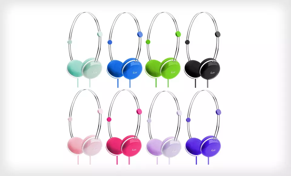 $12 for iLuv Sweet Cotton Headphones ($59.99 List Price). Eight Colors Available. Free Returns. - Primary Image