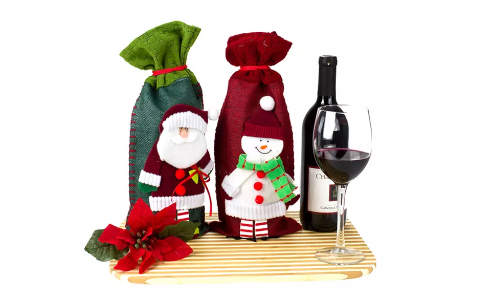 Christmas Wine-Bottle Holders (2- or 4-Pack) - Second Medium