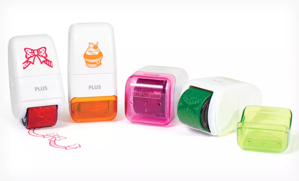 $16.99 for a Plus Pattern Stamp Deco Roller Mini Four-Pack ($35.96 List Price). Free Shipping and Free Returns. - Primary Image