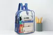Clear Backpack Duty PVC Transparent Shoulder School Bag - Second Medium