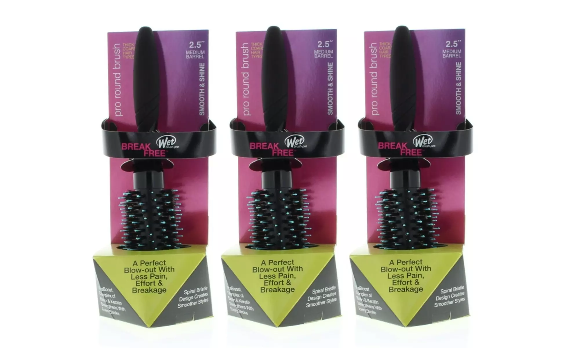 The Wet Brush Up to Three Packs of Original or Backbar or Detangler Brushes