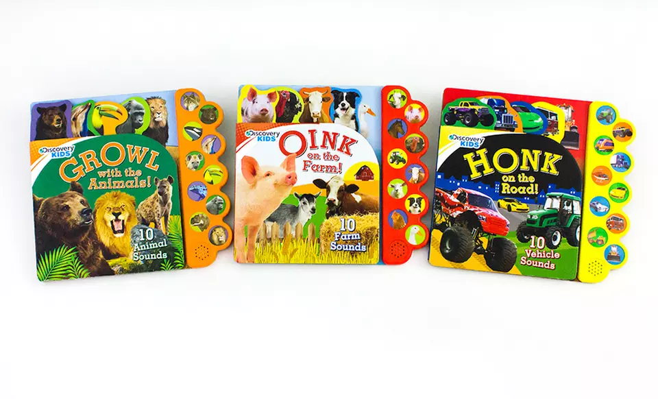 Discovery Kids Giant Board Books with Sounds 3-Pack - Primary Image