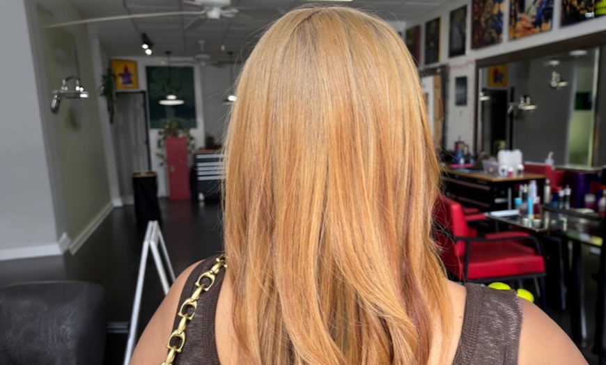 Image 6: Refreshing Haircut & Blowdry or Partial Blonde Highlight