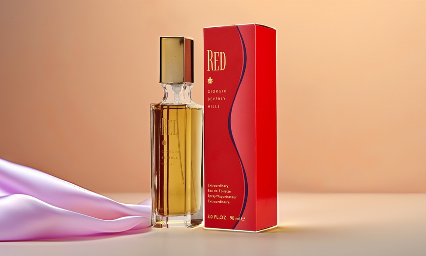 Image 1: Giorgio Beverly Hills Red Eau De Toilette 3 oz / 90 ml For Women