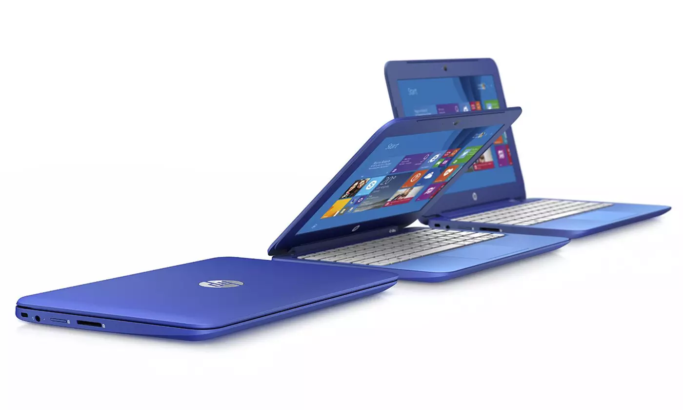 HP Stream 11.6" Notebook with Intel Celeron N2840 CPU, 2GB RAM, and 32GB SSD (Manufacturer Refurbished) - Second Medium