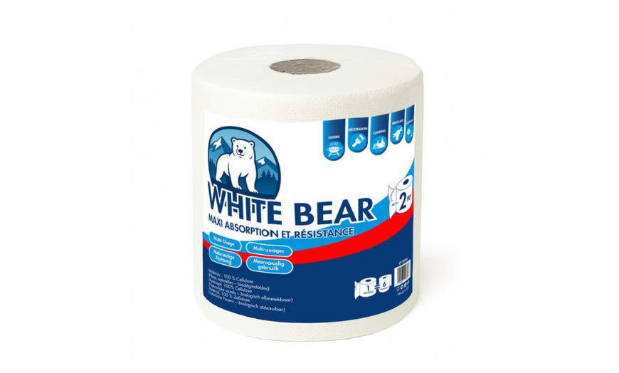 Image 2: Set van 6 rollen White Bear biologisch afbreekbare keukenrol 
