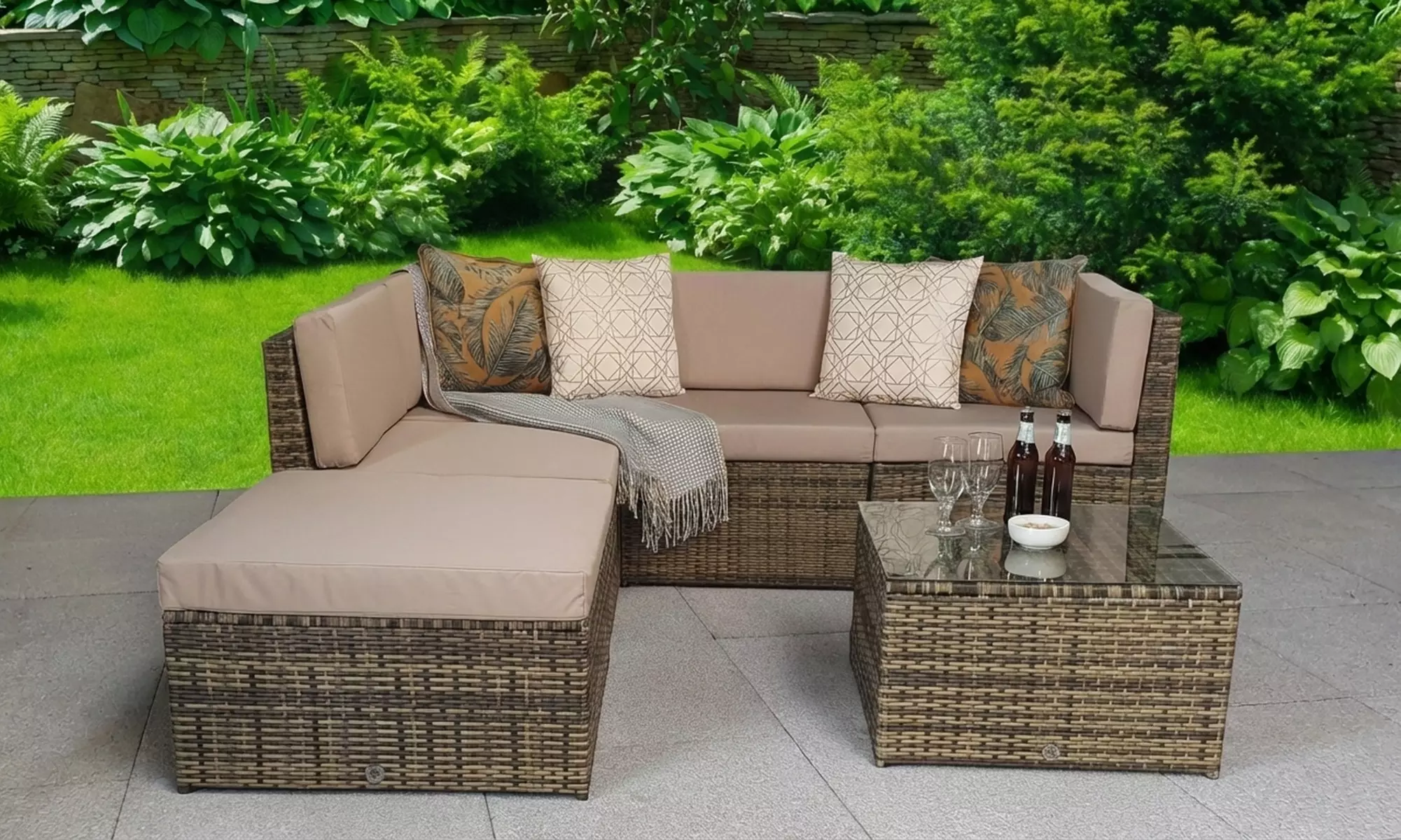 Seattle Modular Outdoor Corner Sofa Set