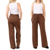 Image 4: Plain and Seam Front Wide Leg Trousers