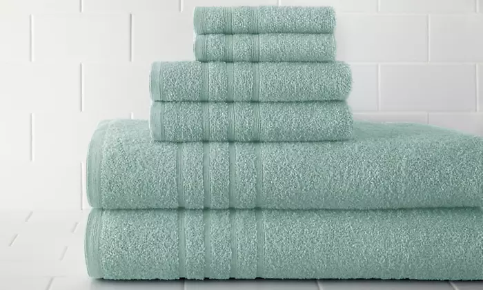 6-Piece Egyptian-Cotton 600gsm Towel Set - Primary Image