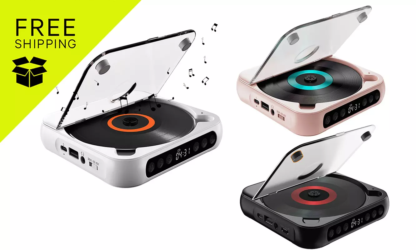 Portable Bluetooth CD Player $79.99 from Sensual Sale (Up to 50% Off) - Primary Image