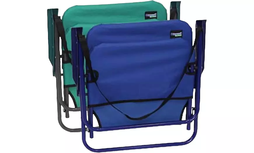 Image 2: Lot de 2 chaises de plage pliables