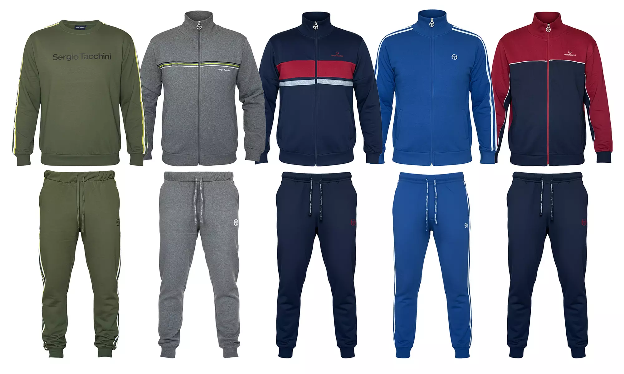 Tuta uomo Sergio Tacchini in cotone felpato