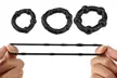 9 PCS Silicone Penis Ring Enhancer Prolong Sex Aid Tool - Second Medium