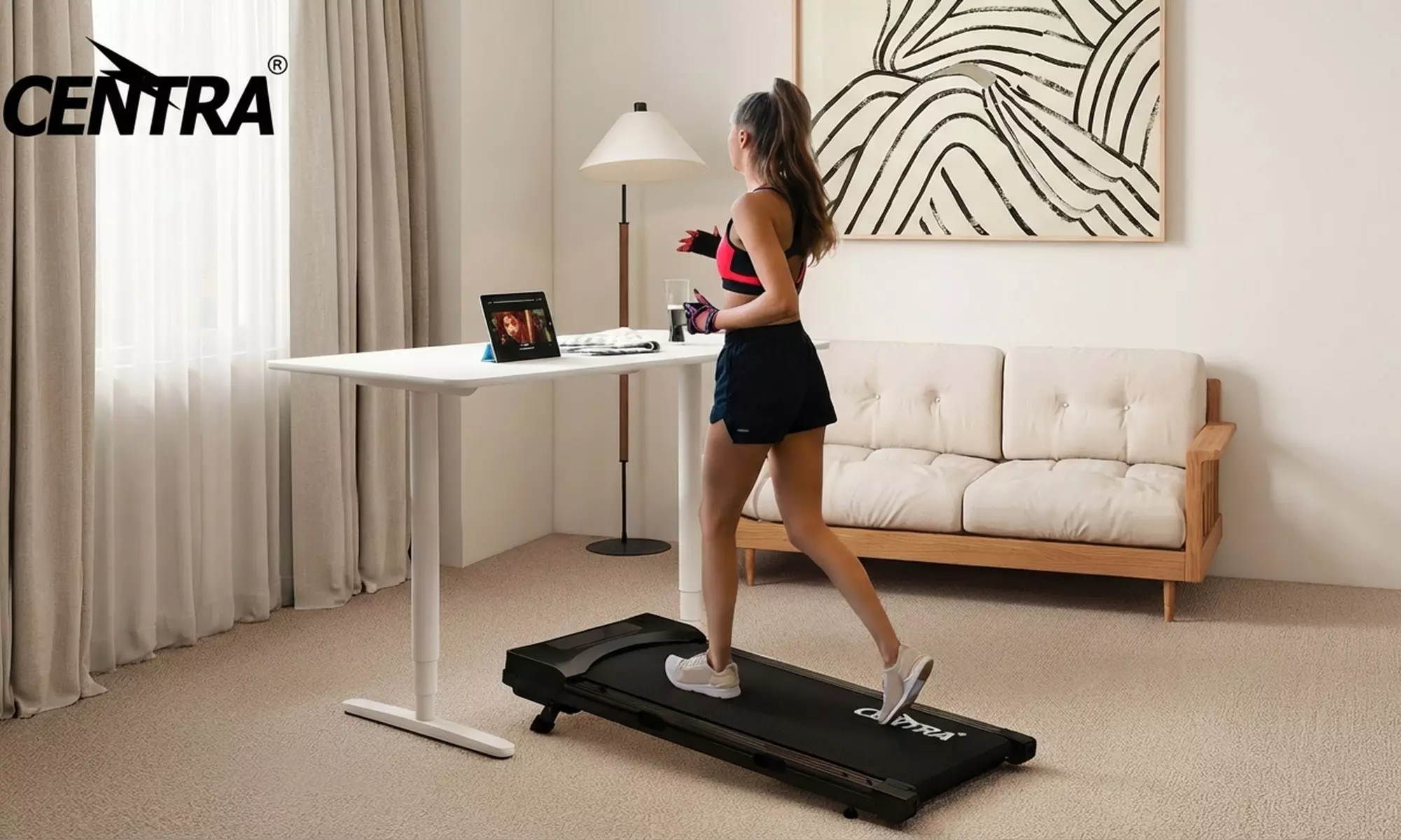 Centra Smart Foldable Home Treadmills With App Integration