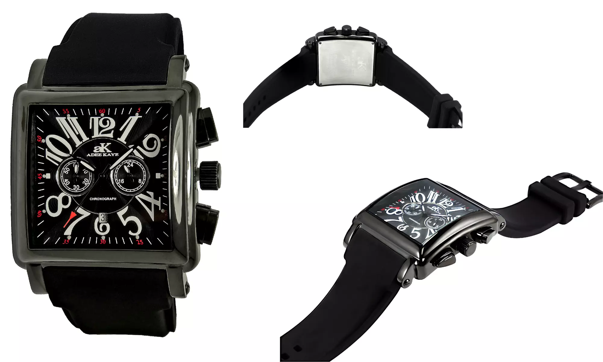 Adee Kaye 24-Hour Military Conversion Square Watch - Image 5